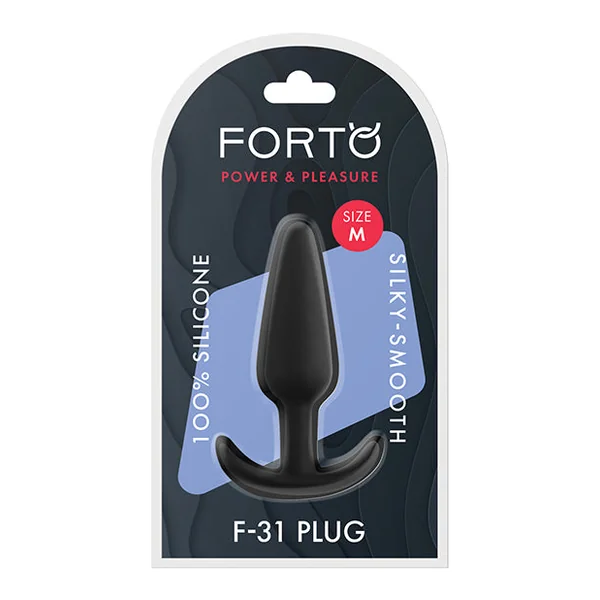 Forto F-31 Silicone Plug - Medium Black