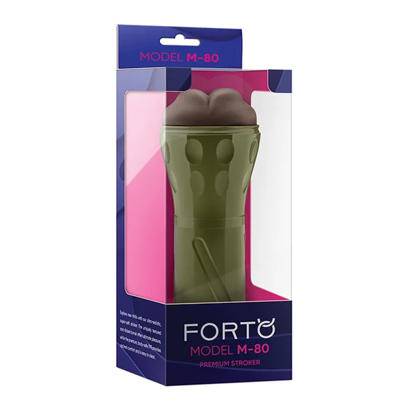 Forto Model M-80 Hard-Side Mouth Masturbator - Dark