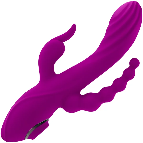 Fourgasm Quadruple Stimulation Rechargeable Silicone Vibrator By Evolved Novelties