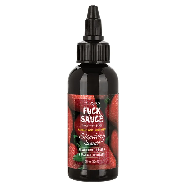 Fuck Sauce Flavored Water-Based Personal Lubricant - Strawberry 2oz