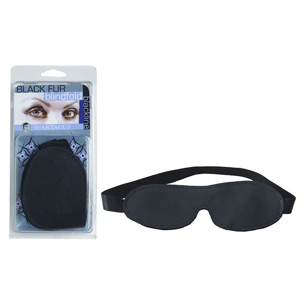 FUR BLINDFOLD BLACK