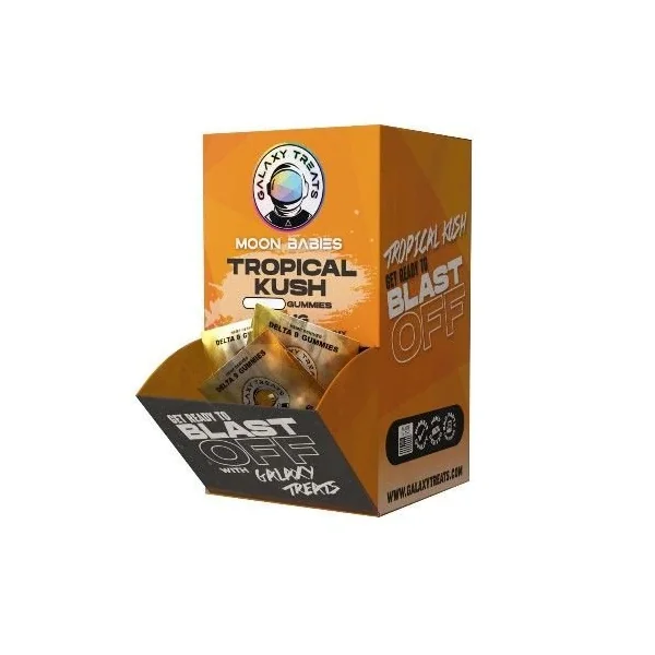 Galaxy Treats Moon Babies THCP Gummies 50ct Tropical Kush