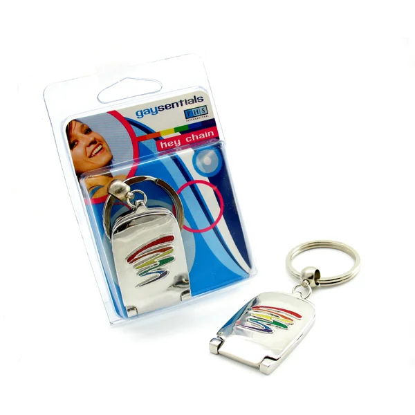GAYSENTIALS MIRROR KEY CHAIN SQUIGGLE