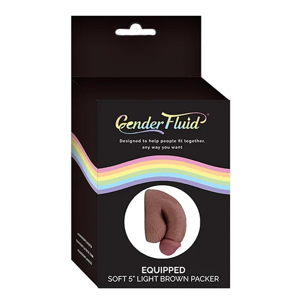 Gender Fluid 5" Equipped Soft Packer - Light Brown