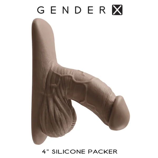 GENDER X 4IN SILICONE PACKER DARK