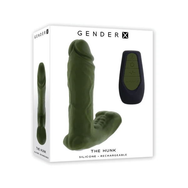 Gender X The Hunk Dual Anal Vibrator w/Remote Control - Green