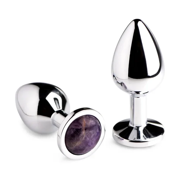 Genuine Amethyst Gemstone Anal Plug