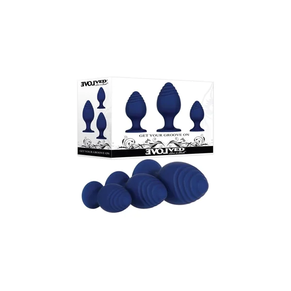 Get Your Groove On Anal Plug Set 3pk by Evolved