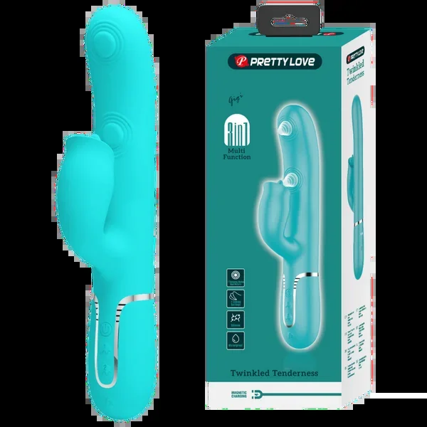 Gigi – 3in1 Multi-function Vibrator (Seafoam)
