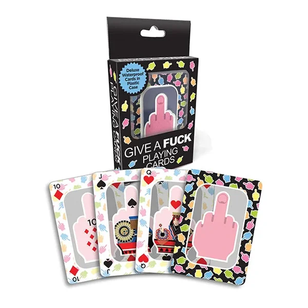 Give A Fuck Waterproof Playing Cards w/Plastic Case
