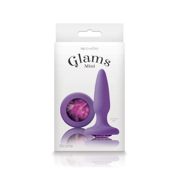 GLAMS MINI PURPLE GEM BUTT PLUG