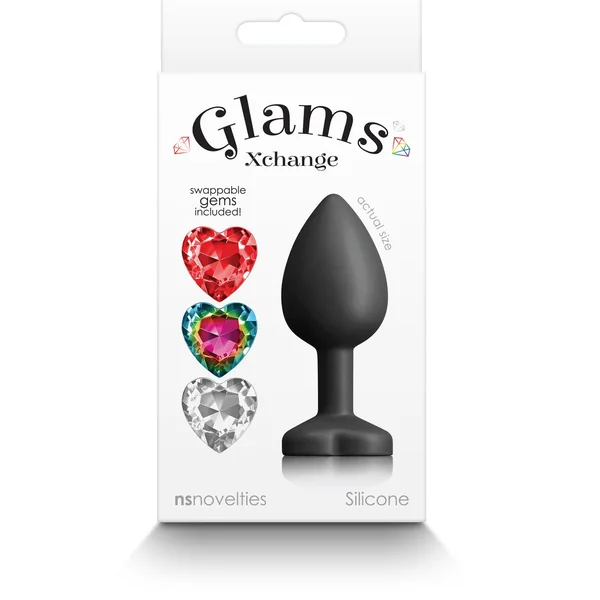 Glams Xchange Heart - Small - Black