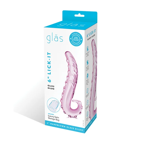 GLAS 6 LICK-IT GLASS DILDO “