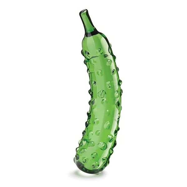 Glas 8.25 Inch Caressing Cucumber Dildo