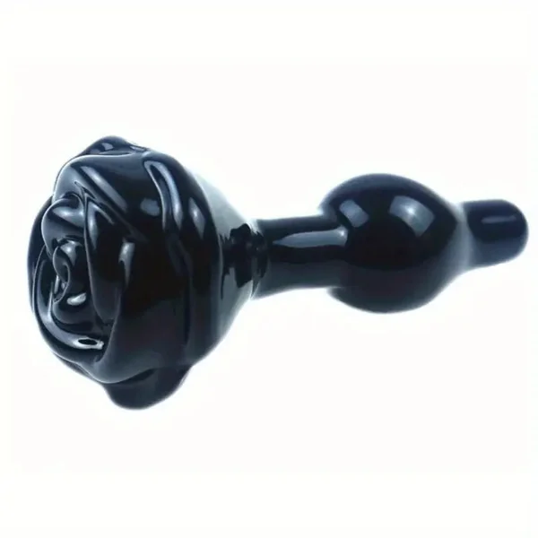 Glass Chrysanthemum Rear Rose Small Anal Plug For Women Sex Toy