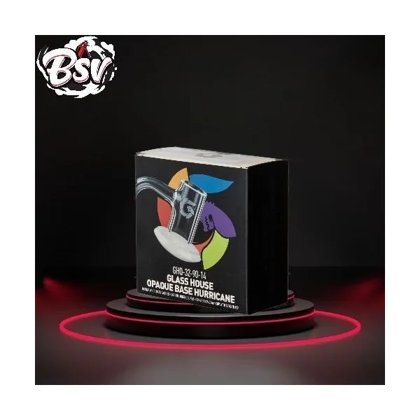 Glass House Opaque Hurricane 90° 14mm Banger