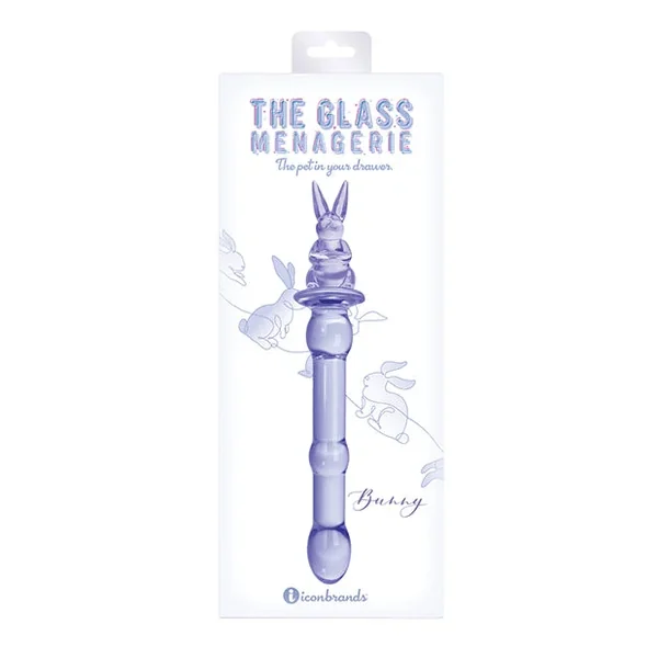 Glass Menagerie Rabbit Glass Dildo – Pink