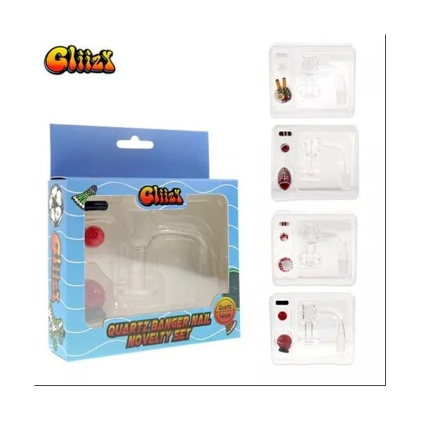 Gliizy Quartz Banger Set 14mm Male 90D Base Ball