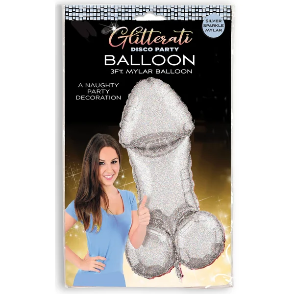 GLITTERATI DISCO PENIS MYLAR BALLOON FT