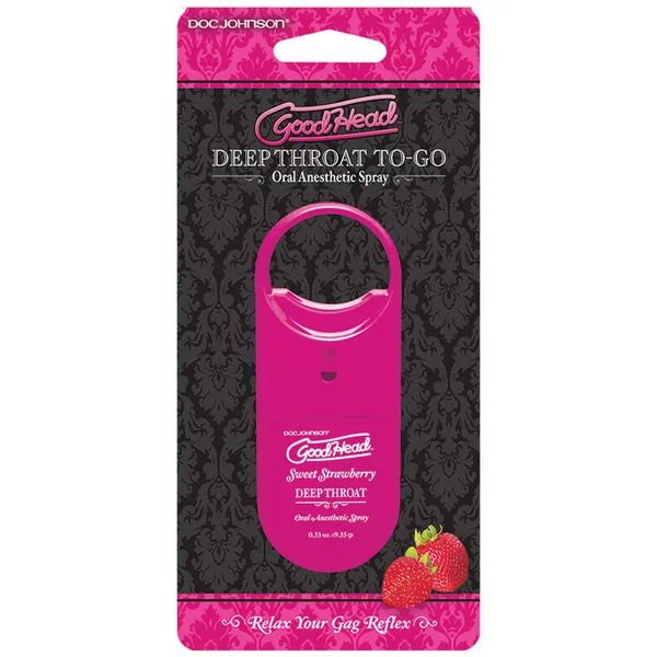 GoodHead Deep Throat Spray To-Go - Strawberry .30oz