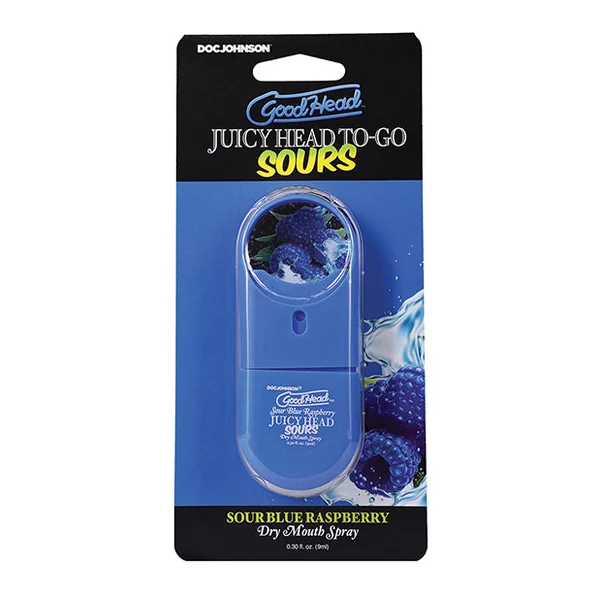 GoodHead Juicy Head Dry Mouth Spray To-Go - .30 oz Sour Blue Raspberry