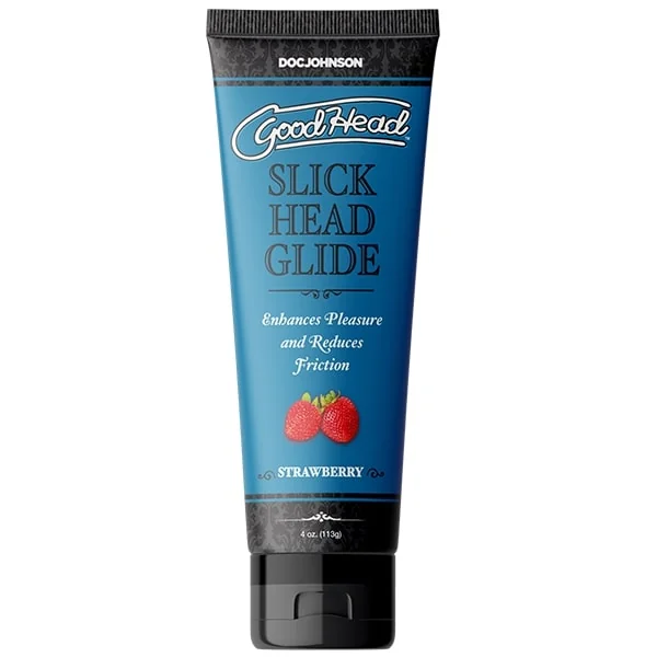 GOODHEAD SLICK HEAD GLIDE 4 OZ STRAWBERRY (BULK)