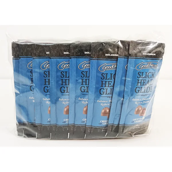 GOODHEAD SLICK HEAD GLIDE BULK REFILL CHOCOLATE CHERRY 48 PCS 0.24 OZ
