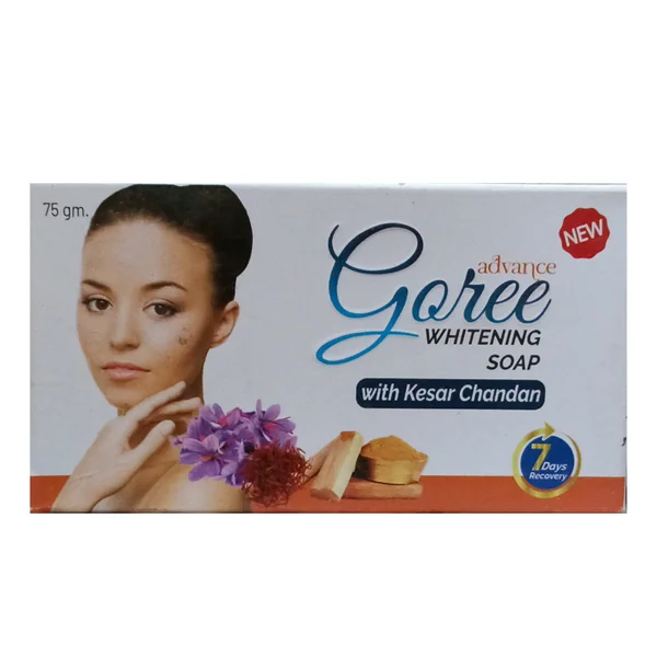GOREE WHITENING SOAP WITH KESAR CHANDAN (75g)