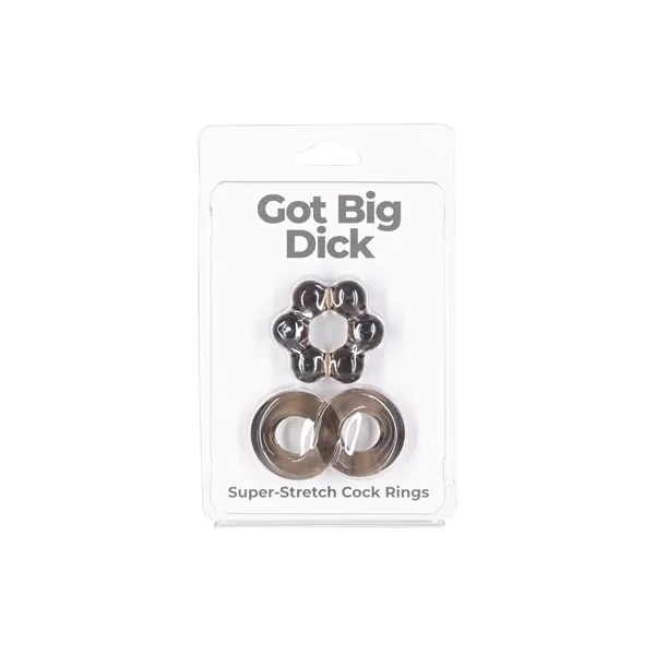 GOT BIG DICK 2PK RINGS SMOKE