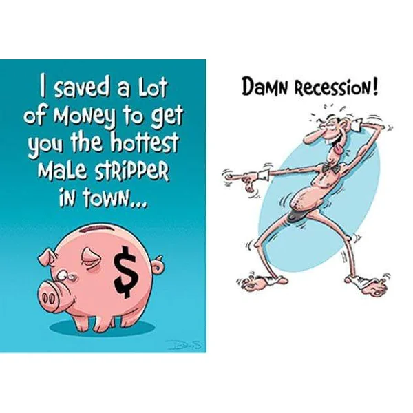 Greeting Cards 6 Pack - I Saved a Lot of Money to Get You the Hottest Male Stripper in Town