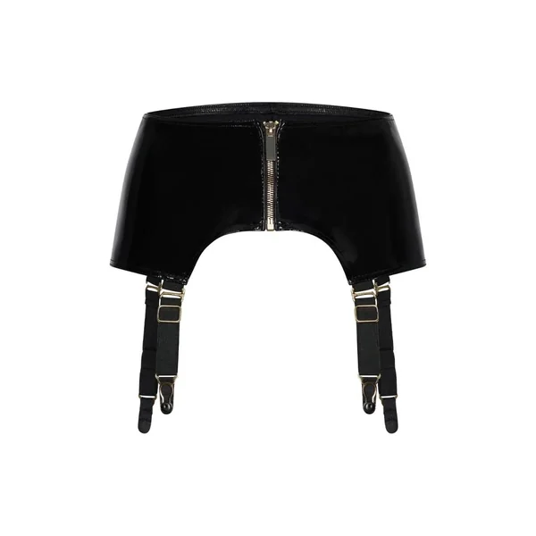 Guilty Pleasure Midnight Suspender Belt Black Large