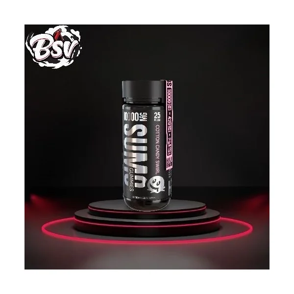 Half Bak’d 10000mg D9 SUMO Cotton Candy Swirl Gummies 25ct