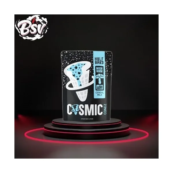 Half Bak’d Cosmic Conez Mushroom Cereal Milk 2ct