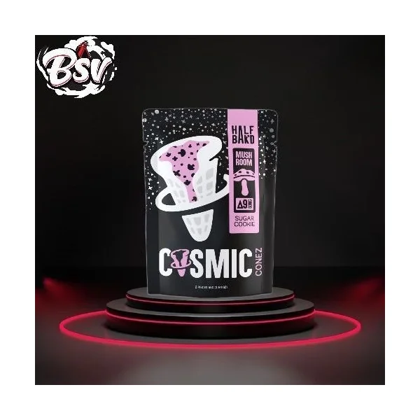 Half Bak’d Cosmic Conez Mushroom Sugar Cookie 2ct