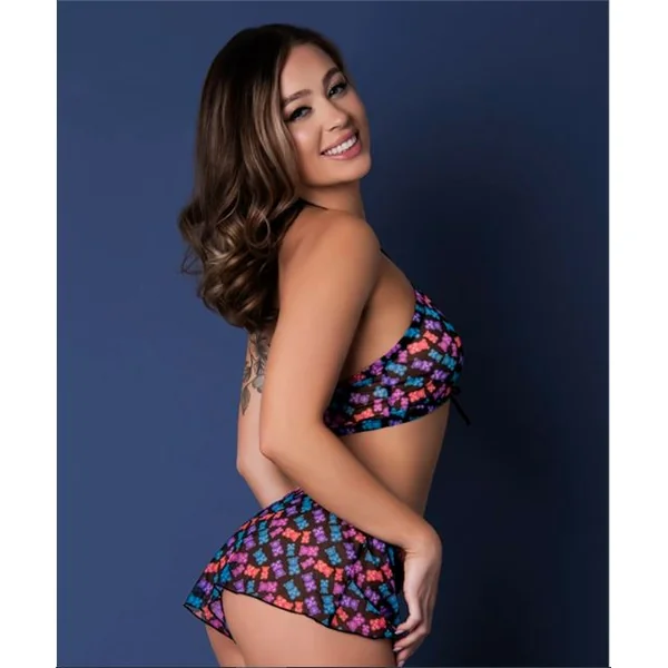 HALTER & HOT SHORT GUMMYBEAR L/XL