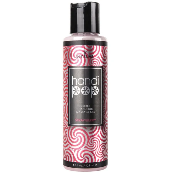 Handipop Hand Job Massage Gel - 4.2 Oz Bottle Strawberry