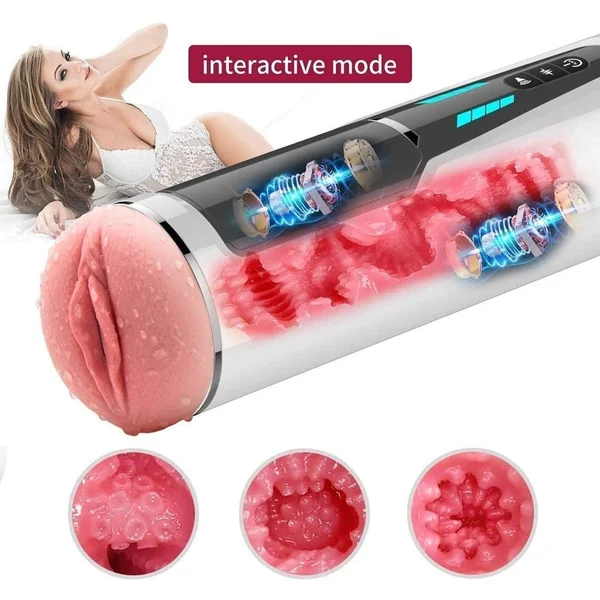 Handsfree Blow Jobsex Interactive Toy Vibrating Masturbator