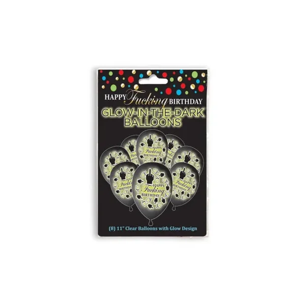 Happy Fucking Birthday Glow In The Dark Balloons