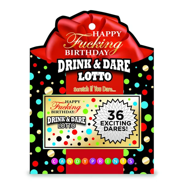 HAPPY FUCKING BIRTHDAY LOTTO CARDS