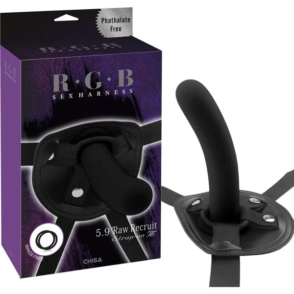 Harness - R.G.B - 5.9'' Raw Recruit Strap-On M