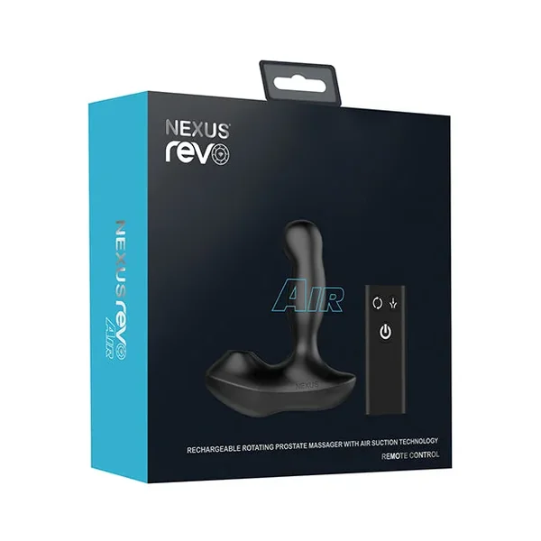 Hella Raw Nexus Revo Air Rotating Prostate Massager w/Suction – Black