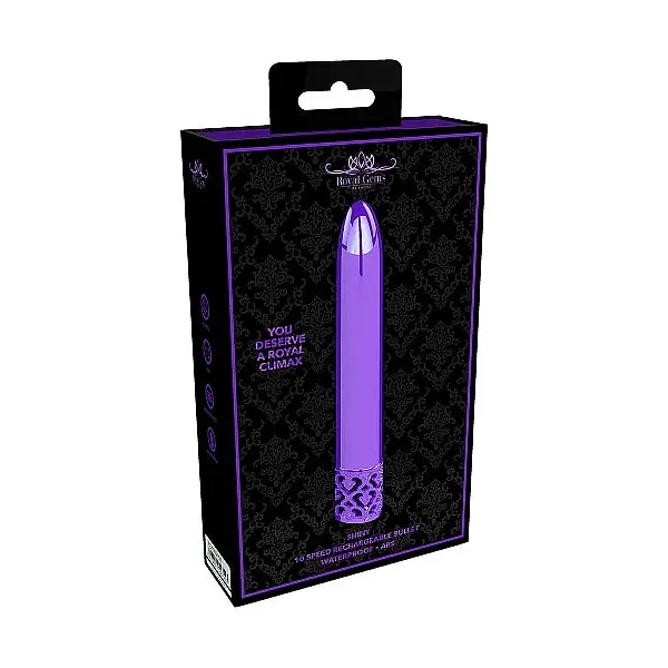 Hella Raw Royal Gems Shiny Purple Abs Bullet Rechargeable