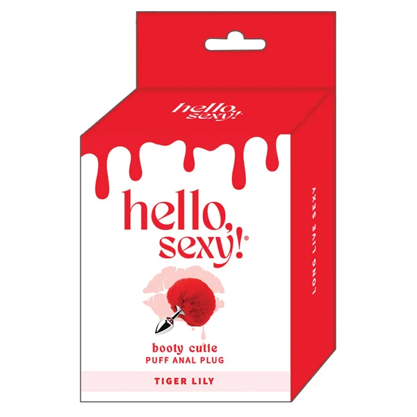 Hello Sexy Booty Cutie Puff Anal Plug - Tiger Lily