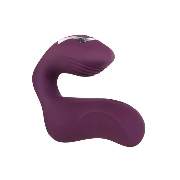 Helping Hand Silicone Rechargeable Finger Vibrator – Purple