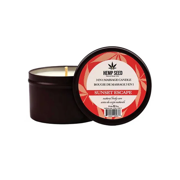 Hemp Seed 3-in-1 Massage Candle - Sunset Escape 6 Oz