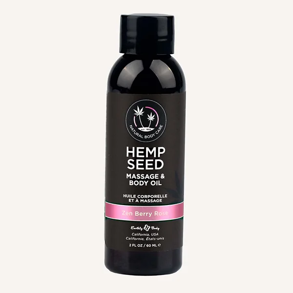 Hemp Seed Body & Massage Oil Zen Berry Rose by Earthly Body