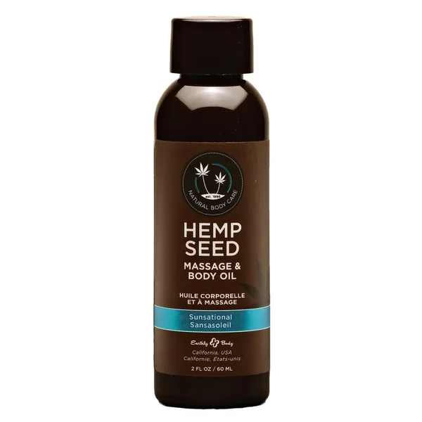 Hemp Seed Massage Oil Sunsation Vegan 2oz