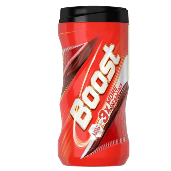 HINDUSTAN UNILEVER BOOST 3× MORE STAMINA MILK PROTEIN POWDER JAR