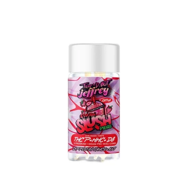 Hixotic Trap’d Out Pre Rolls 5ct Straw Slush Diesel Sativa