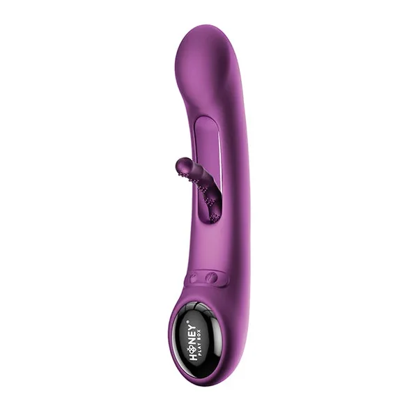 Honey Play Box Tempo Pressure Sensing App-Controlled Tapping G-Spot Vibrator Purple